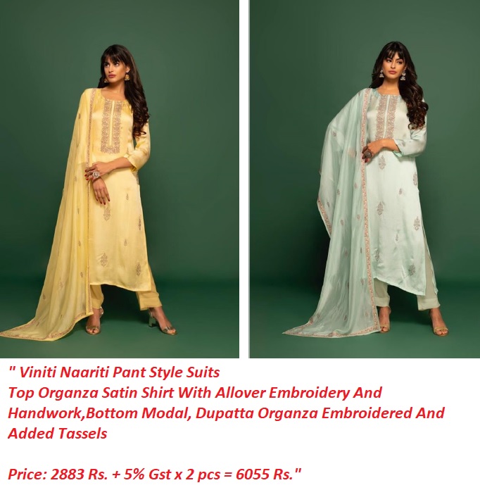Viniti Naariti Pant Style Suits Manufacturer Wholesaler